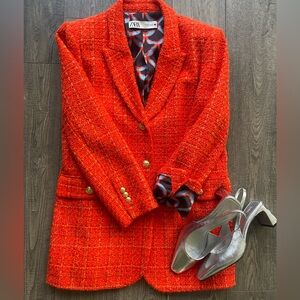 Zara • Blazer • Tweed • M